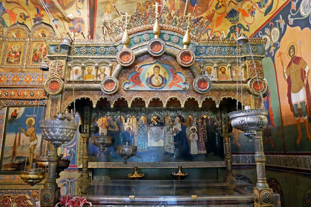 St. Basil’s crypt. The Russian Orthodox saint relinquished worldly and societal norms to serve God. (xabi kls/Shutterstock)