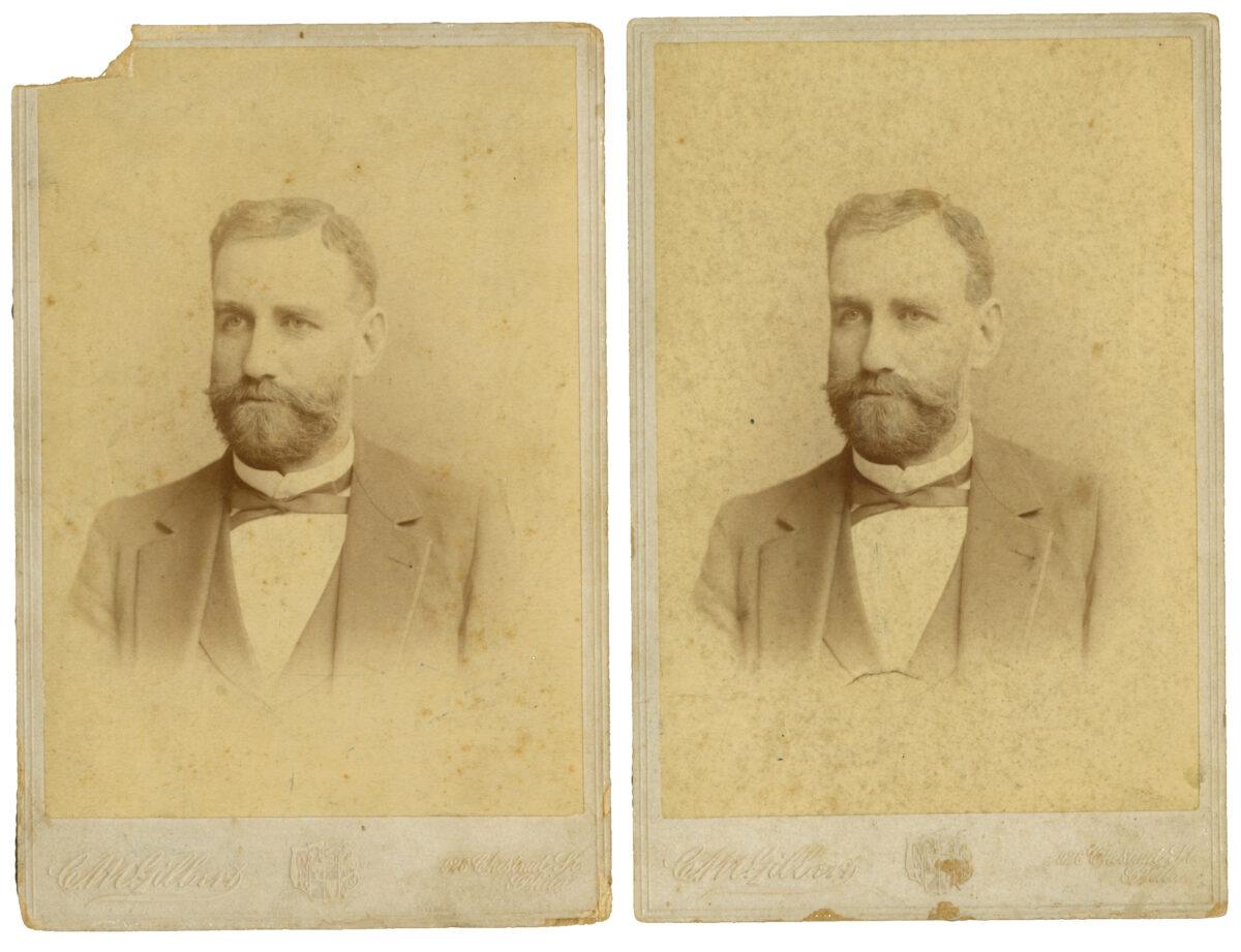 Portraits of Joseph Lodge, 1896. (Courtesy of Lodge Cast Iron)