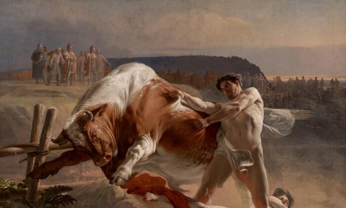 The Power of Restraint: ‘Ian Usmovets Stopping an Angry Bull’