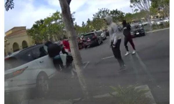 Irvine police say an attempted robbery on April 25 was caught on camera.
