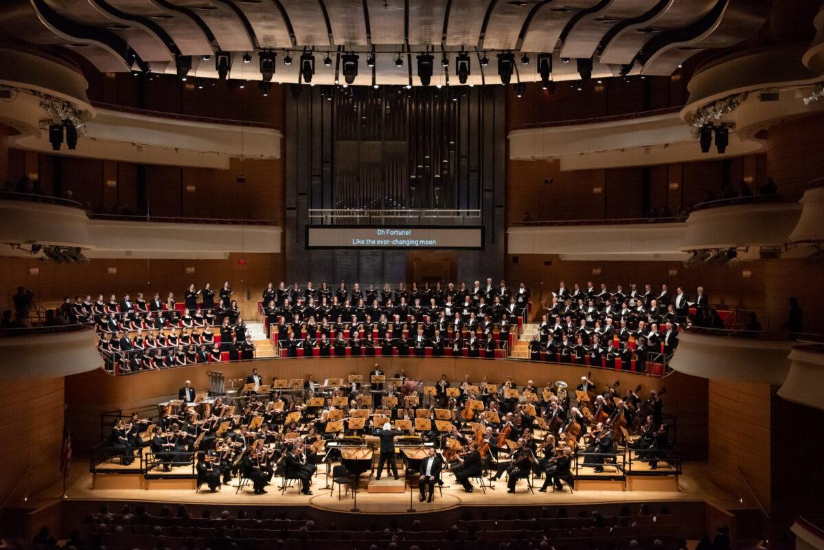 The Pacific Symphony and Pacific Chorale perform at the Renée and Henry Segerstrom Concert Hall. (Courtesy of Pacific Symphony)