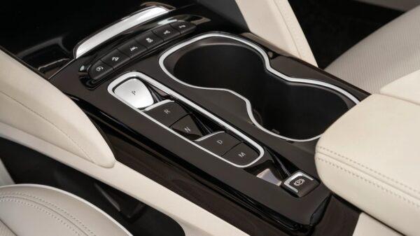 Buttons replace the traditional gear selector. (Courtesy of GM)