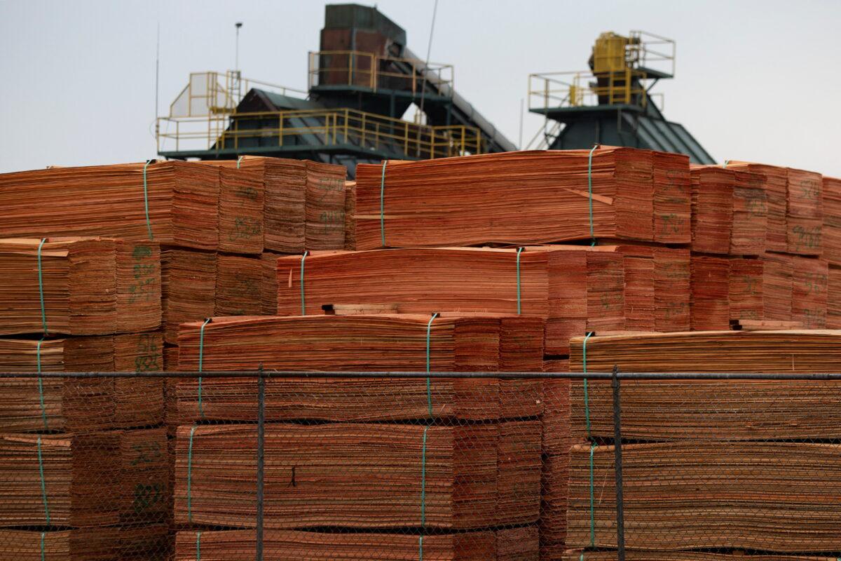 Lumber is stored at a facility in Lyons, Ore., on Nov. 29, 2020. (Alisha Jucevic/Reuters)