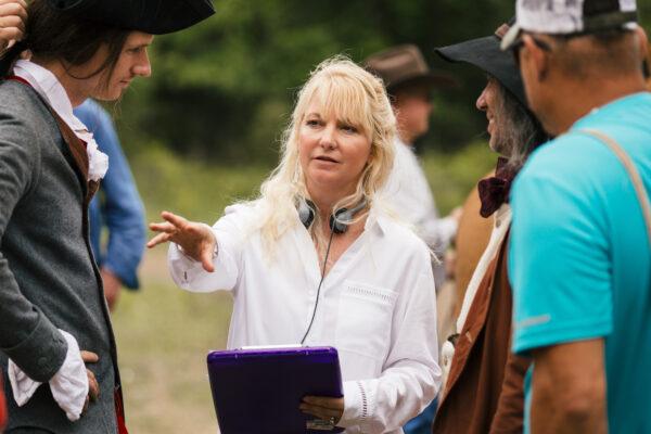Capernaum Studios founder Tammy Lane directs “Washington’s Armor,” a trilogy about the life of young George Washington. (Courtesy of Capernaum Studios)