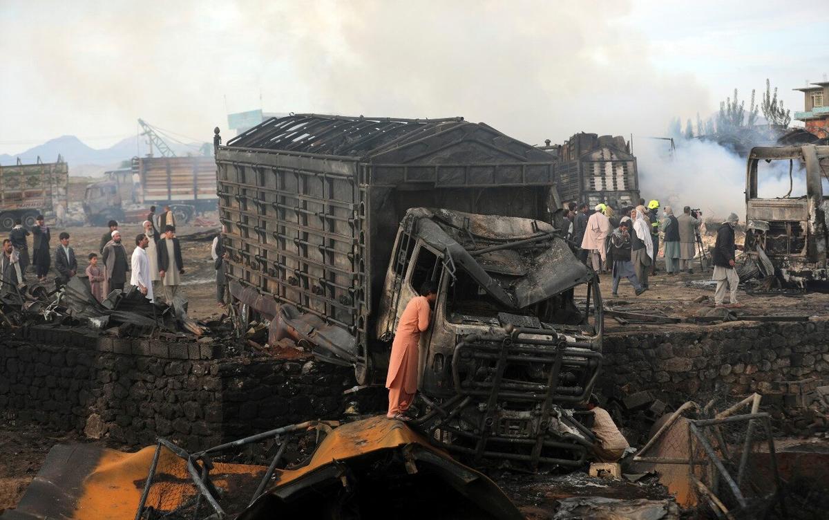 Roaring Tanker Fire Kills 7, Injures 14 in Afghan Capital