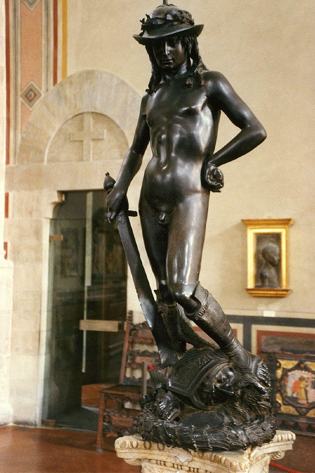 David by Donatello c. 1435-1440. Bronze, Museo Nazionale del Bargello (photo: Patrick A. Rodgers)