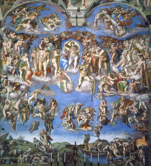 Michelangelo's "The Last Judgment." Fresco, 1536-1541, on the Sistine Chapel, Vatican City. (Public Domain)