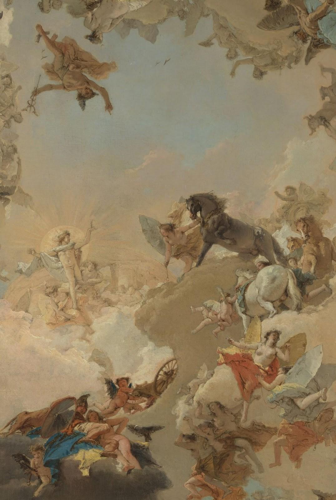 “Detail of Allegory of the Planets and Continents,” in 1752 by Giovanni Tiepolo.