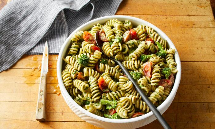 Pesto Turns a Simple Pasta Salad Into an Easy Dinner