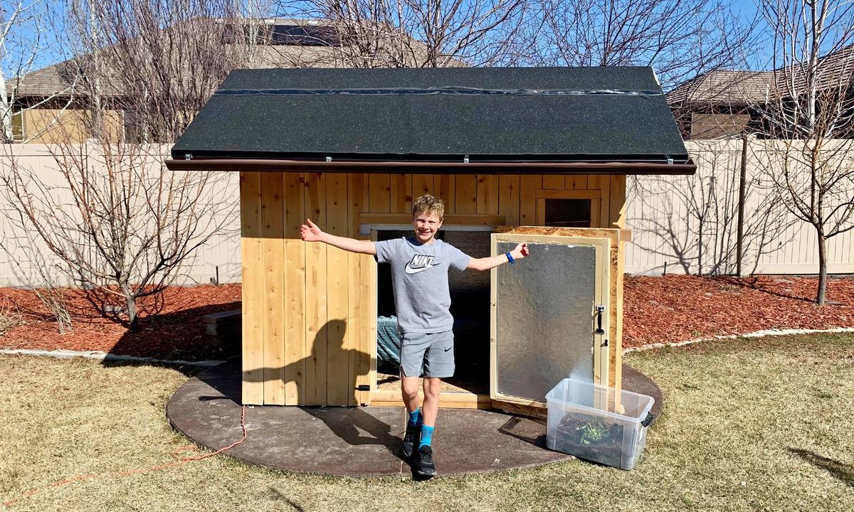 ‘This Was a Success’: 10-Year-Old Boy Sleeps Outside for 100 Nights in a Wooden Cabin