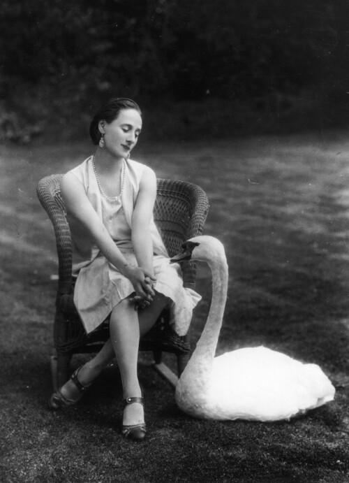Russian ballerina Anna Pavlova kept swans on a large pond at her London home so she could emulate them in her ballet. (RV1864 via Flickr/CC BY-NC-ND 2.0)