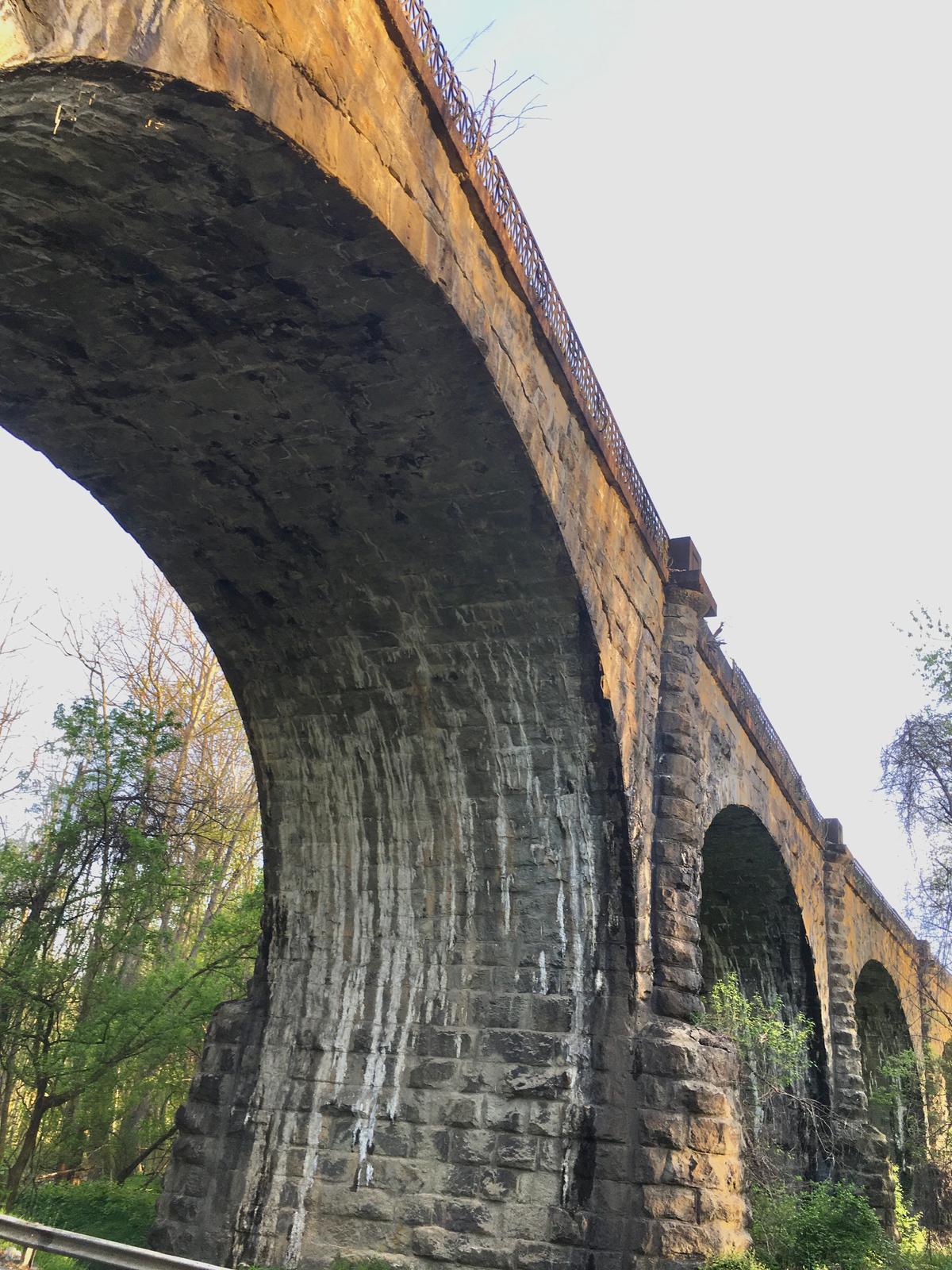 Completed in 1835, the Thomas Viaduct was the first bridge of its type, a curved bridge with multiple Roman arches. (Bob Kirchman)