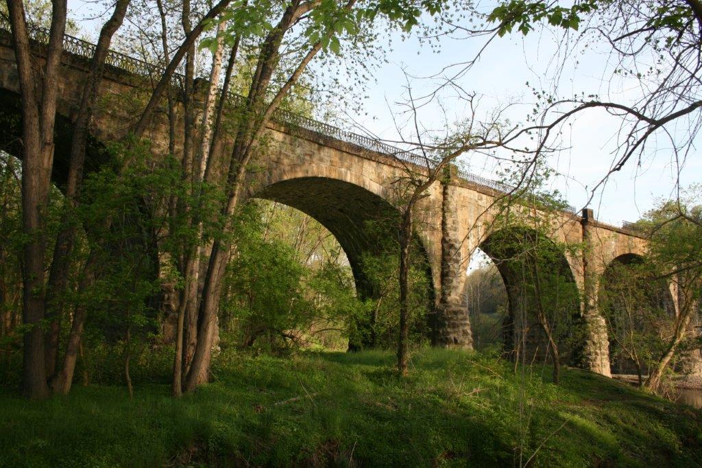 The Thomas Viaduct still carries freight and commuter trains to this day. (Bob Kirchman)