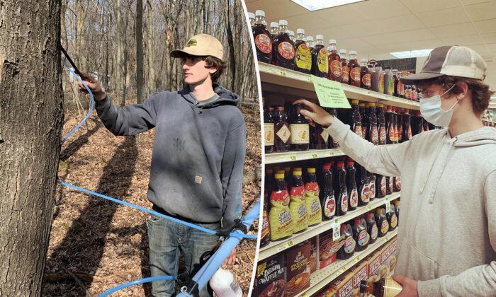 Teen, 16, Goes Into Tree-Tapping Business, Gets Own Brand of Maple Syrup in 100 Stores
