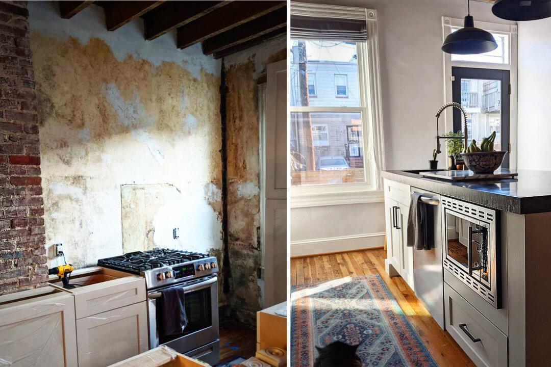 Woman Renovates 117-Year-Old Baltimore Rowhome Kitchen—and the Transformation Is Stunning