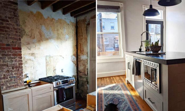 Woman Renovates 117-Year-Old Baltimore Rowhome Kitchen—and the Transformation Is Stunning