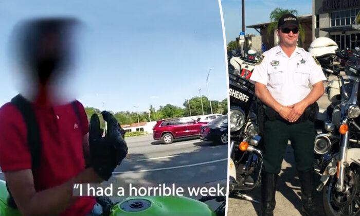 Deputy Pulls Over Biker Who Just Saw Friend Die, Offers a Shoulder to Lean on Instead of Ticket