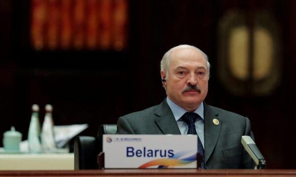 Belarus President Alexander Lukashenko attends the Roundtable Summit Phase One Sessions of Belt and Road Forum at the International Conference Center in Yanqi Lake, Beijing, China, on May 15, 2017. (Lintao Zhang/Pool/Reuters)