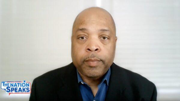 Human resources expert and author Jim Stroud in a screenshot from an episode of "The Nation Speaks" that aired on May 8, 2021. (NTD)