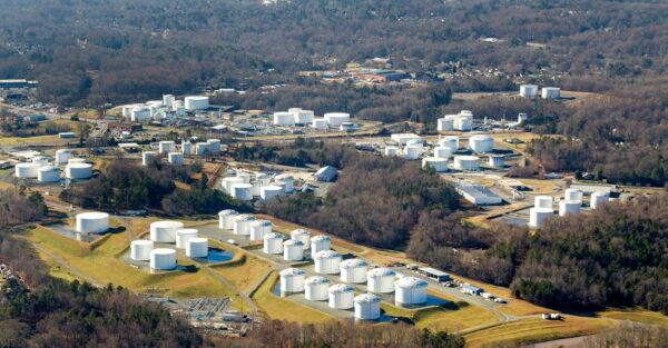  Holding tanks are seen at Colonial Pipeline's Charlotte Tank Farm in Charlotte, N.C, in an undated photo. (Colonial Pipeline/Handout via Reuters)