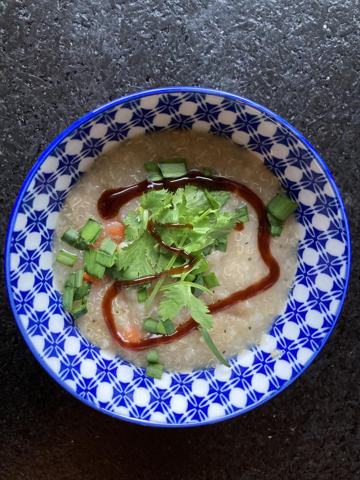 Ma knows best: Quinoa is a delicious, nutritious addition to congee. (Ari LeVaux)
