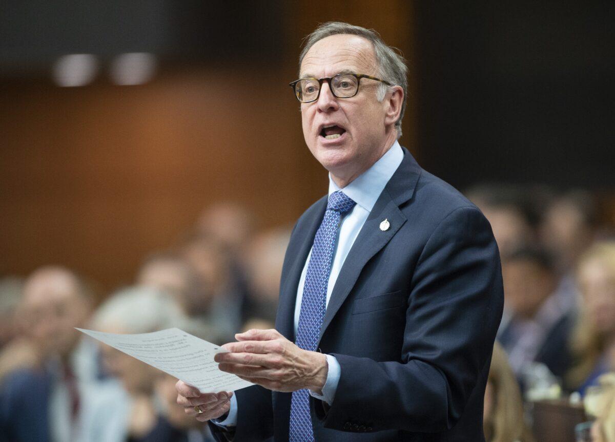 Liberal MP Robert Oliphant rises during Question Period in the House of Commons in Ottawa, Canada, on May 7, 2019. (Adrian Wyld/The Canadian Press)