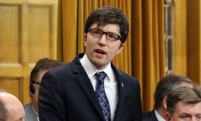 Garnett Genuis, Canada’s shadow minister for international development and human rights and a member of the Inter-Parliamentary Alliance on China. (Courtesy of Garnett Genuis)