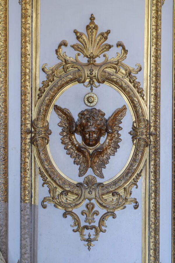 A detail of the ornate gilding inside the Royal Chapel. (Pascal Le Segretain/Getty Images)