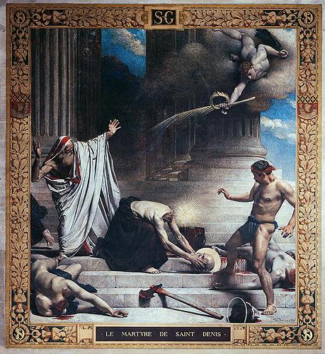 “The Martyrdom of St. Denis,” 1885, by Léon Bonnat. Panthéon, Paris, France. (Public Domain)