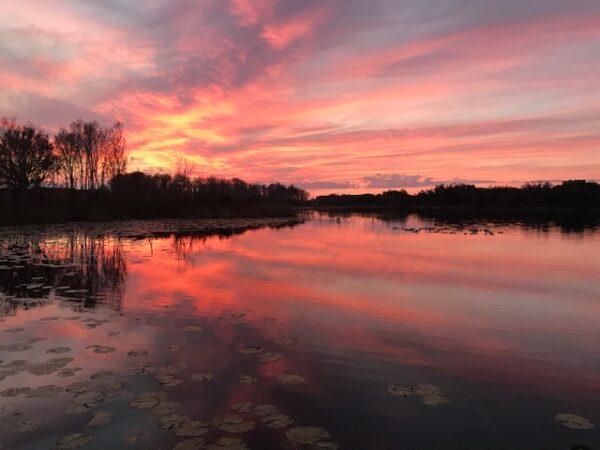 A sunset view from Lake Stella. (Michael Frank)