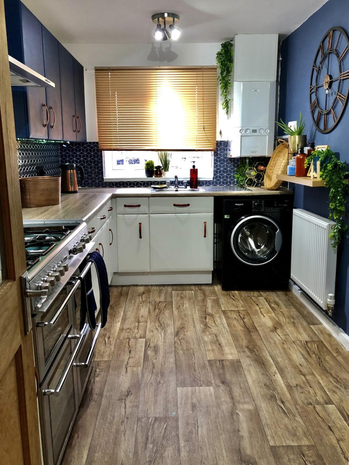 The kitchen after the renovation. (Caters News)