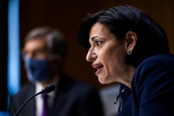 Rochelle Walensky, Director of the U.S. Centers for Disease Control and Prevention, testifies before a Senate Health, Education, Labor, and Pensions hearing in the Dirksen Senate Office Building in Washington, D.C., on May 11, 2021. (Jim Lo Scalzo-Pool/Getty Images)