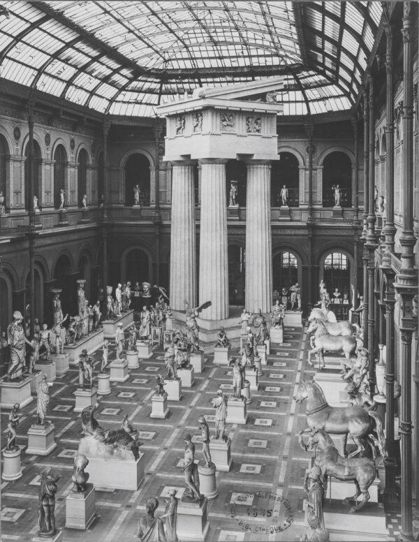 The central courtyard of the Ecole Nationale Supérieure des Beaux-Arts in Paris, where architecture students would study classical plaster casts as part of their professional training. (Beaux-Arts of Paris, RMN-Grand Palais/Art Resource, NY)