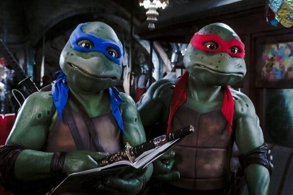 As stealth is not an attribute of a turtle, the idea of ninja turtles goes against our understanding of reality. A publicity shot from "Teenage Ninja Mutant Turtles III." (Paramount Pictures)