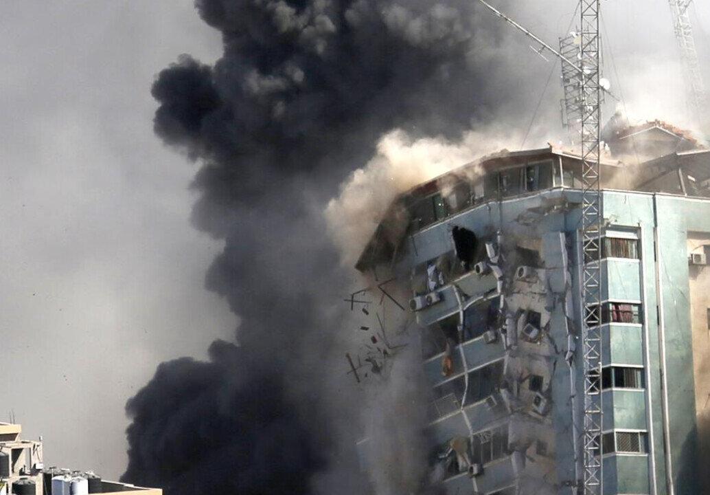 Blinken Says He Hasn’t Seen Evidence of Hamas Presence in Destroyed Gaza Tower, Calls on Hamas to End Attacks