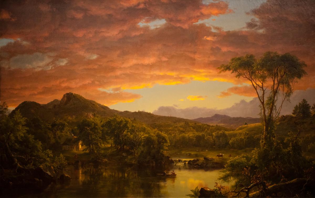 "A Country Home," by Frederic Edwin Church, circa 1854. Oil on canvas. Seattle Art Museum. (Public Domain)