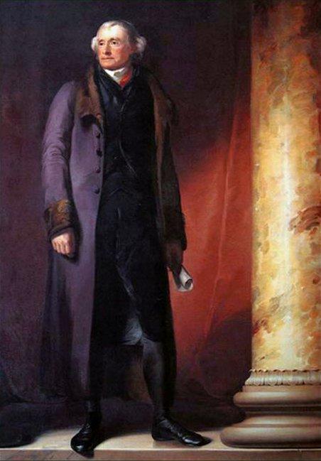 Portrait of Thomas Jefferson by Thomas Sully, 1821. (Public domain)