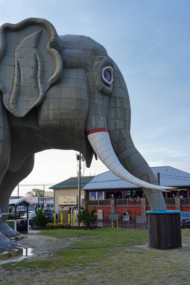 A view of Lucy the Elephant's head in Margate, N.J. (EQRoy/Shutterstock)