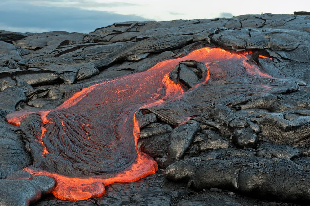 A close-up look at lava flow. (Robert Crow/Shutterstock)