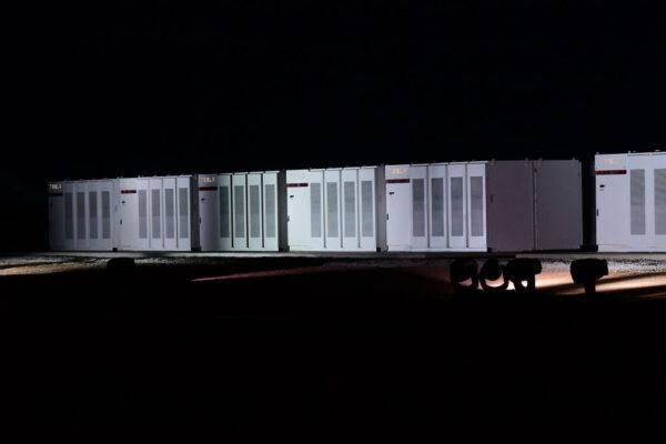Tesla Powerpack batteries during Tesla Powerpack Launch Event at Hornsdale Wind Farm in Adelaide, Australia on Sep. 29, 2017. (Photo by Mark Brake/Getty Images)