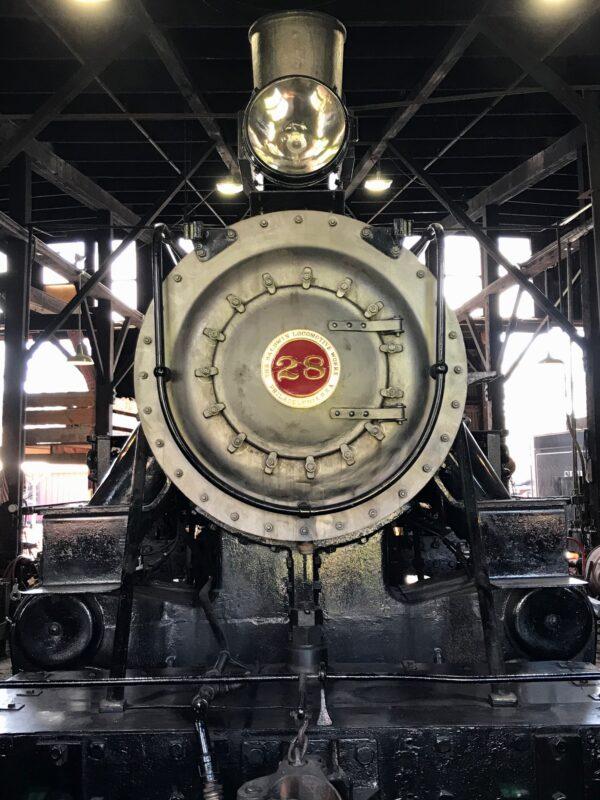 Engine #28, which was once used to haul logs. (Courtesy of Bill Gough)