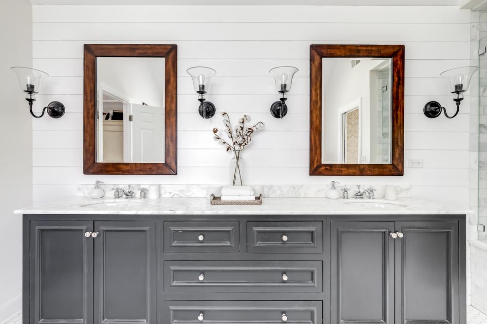 Dress up plain mirror panels or opt for different shapes. (Joe Hendrickson/Shutterstock)