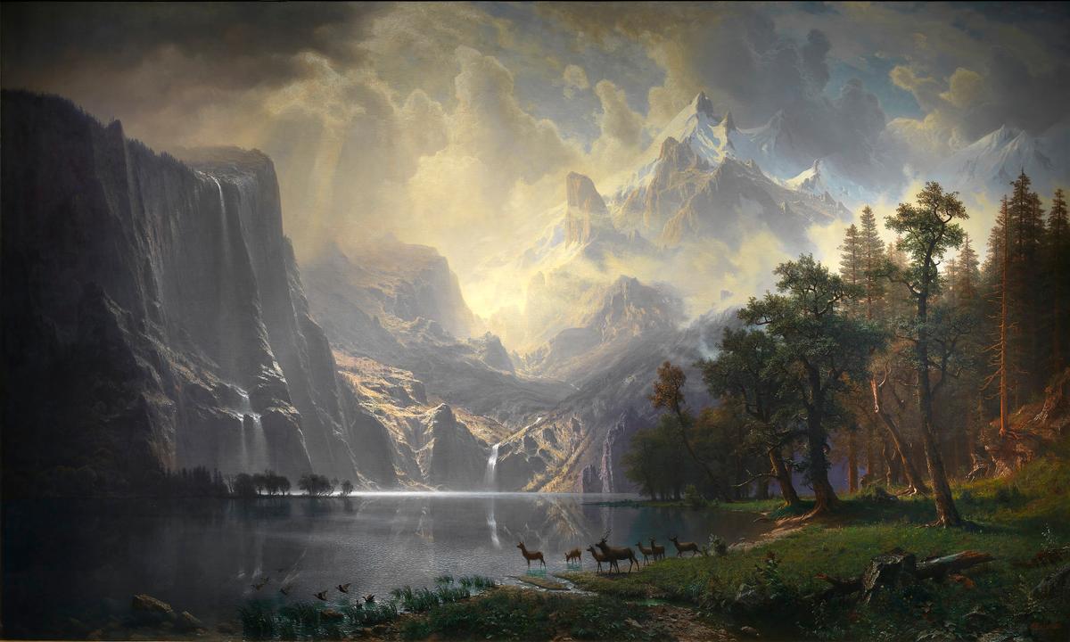 Taking You There: The Glory of Albert Bierstadt: ‘Among the Sierra Nevada, California’