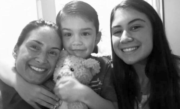 Aiden Leos (center) died after being shot while being driven by his mother in Orange, California. (GoFundMe)