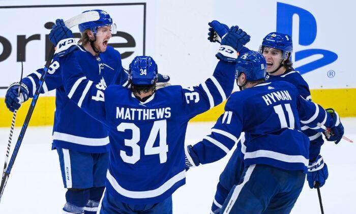 Maple Leafs Beat Canadiens 5–1 in Game 2 to Tie Series