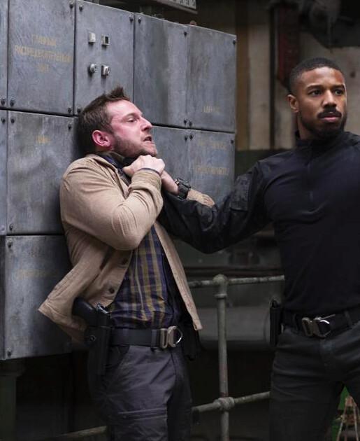 Jamie Bell (L) and Michael B. Jordan in "Without Remorse." (Nadja Klier/Paramount Pictures)