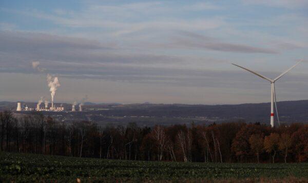 Smoke rises from chimneys of the Turow power plant located by the Turow lignite coal mine near the town of Bogatynia, Poland, on Nov. 19, 2019. (Petr David Josek/AP Photo)