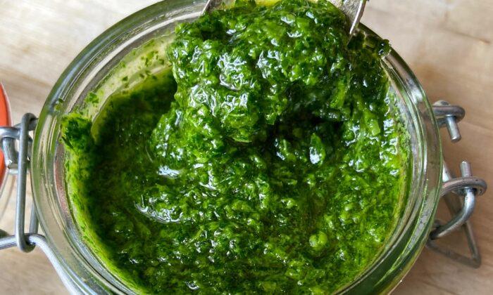 My Fridge Is Always Stocked With This Easy Homemade Herb Sauce