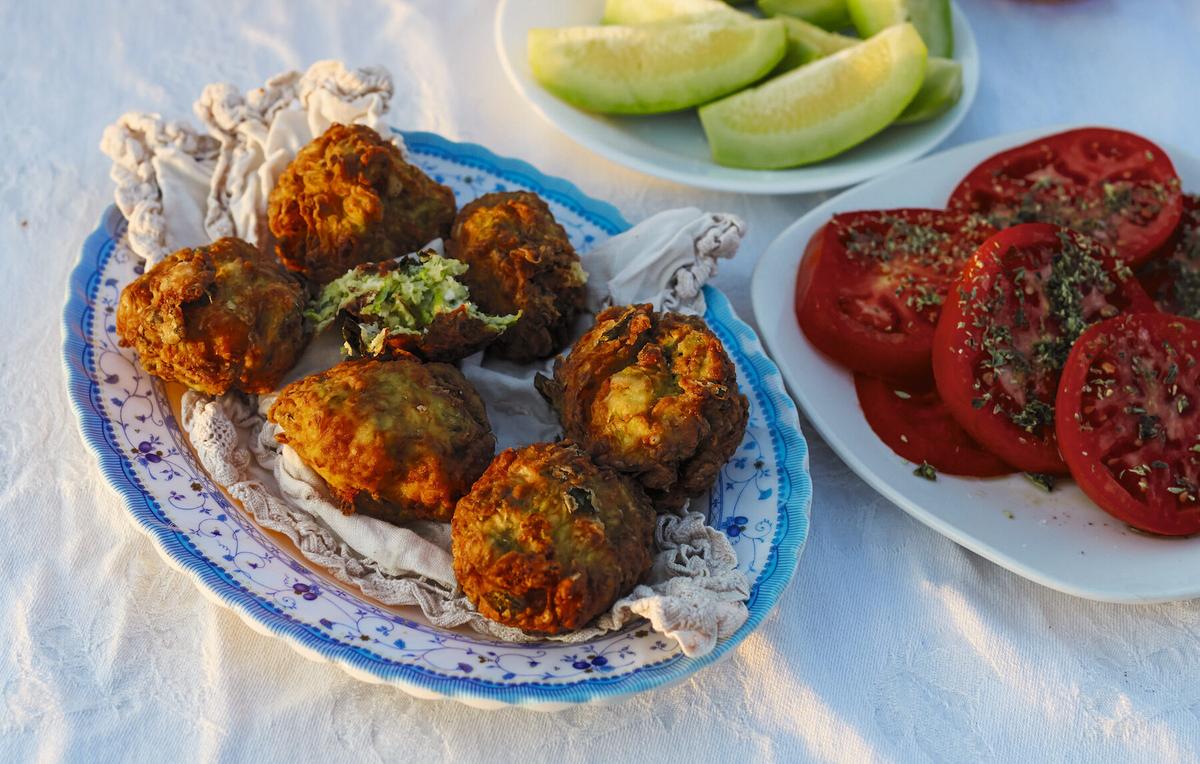 Zucchini and Feta Fritters