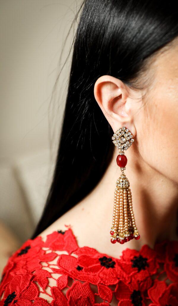 Vintage Chanel earrings. (Samira Bouaou)